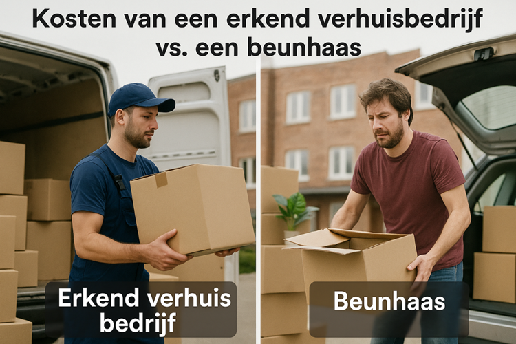 Kosten van een erkend verhuisbedrijf vs. een beunhaas