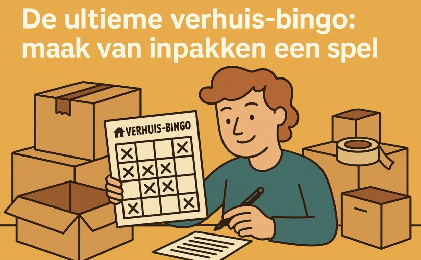 De ultieme verhuis-bingo: maak van inpakken een spel